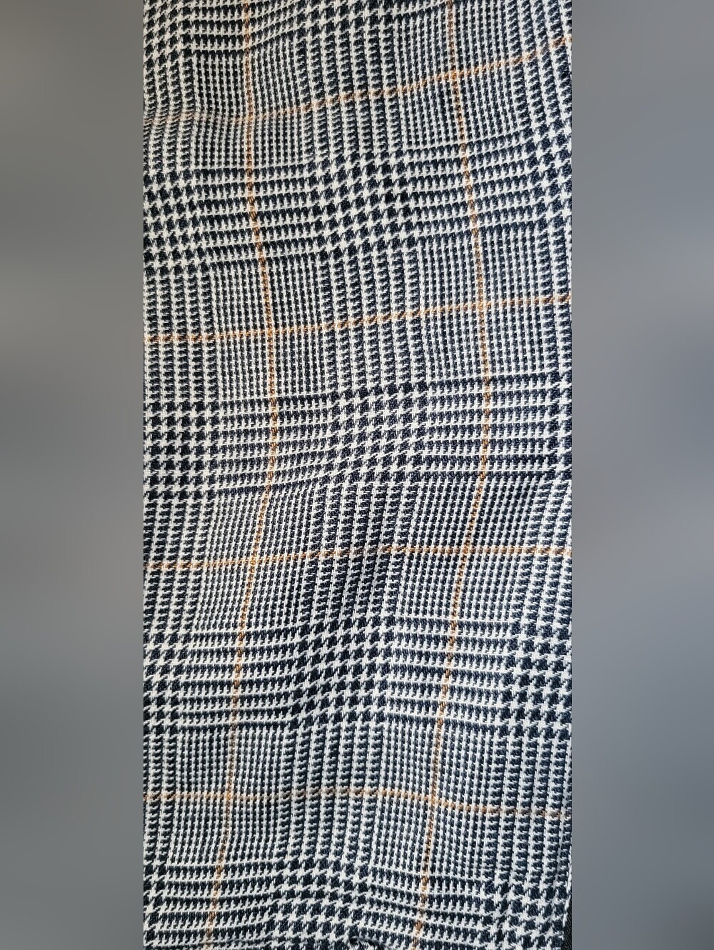 Veronica Beard Gemini Linen Blend Houndstooth Plaid Crop Pant in Navy Multi, 26 - Picture 15 of 16